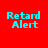 Four display "Retard Alert" text in cyan pixelated font against red, light pink, white, and coral backgrounds