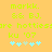 Yellow background with green pixelated text and blue heart icons, showing two identical static frames side-by-side.