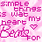 Pixelated pink text on a light pink background reads "simple things is wat my heart beats for" with two small pixel hearts.