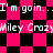 Pixelated animation cycles between black-and-pink checkerboard and diamond patterns with repeated text overlays.