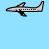 Animated contact sheet showing a skydiving sequence with an airplane dropping stick figures into circular formations, ending with text "sky diving" on light blue background.
