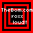 Four red and black square frames with "roxx loud!!" text, each frame's innermost square size varies across observations.