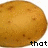 Six potato images arranged in a with pixelated text below each, forming the phrase 'that potato is like sooo wow' on white background
