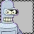 identical cartoon robot icons with light blue body and gray background, each labeled 'Bender' in vertical text