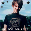identical images showing a person in a dark t-shirt with a bicycle graphic, standing outdoors under a blue sky with stars, with text changing between 'we are far less' and 'than we knew'