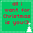 Green background with red pixelated text reading 'all i want for Christmas is you3' and white pixelated tree icons in four quadrants.