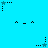 Pixelated blue background with black and cyan star icons and small triangular shapes arranged in repeating patterns.