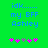 Green background with blue pixelated text reading 'idk...... my BFF Ashley' and five pink/purple asterisk-like symbols below, two variations of the symbol arrangement visible.