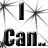 Black and white animated contact sheet showing text fragments "I Can... Make it... Through The Rain." with star symbols over a geometric grid background.