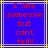 Blue background with red pixelated text reading 'I like someone but cant tell!!' framed by yellow and gray lines
