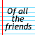 Animated contact sheet of a text-based buddy icon showing repeated phrases on lined paper with pink heart emojis, arranged in 5x5 grid across 21 frames.