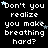 Pixelated text repeats across a black background with scattered star symbols, forming a of identical phrases