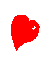 Red heart-shaped icons in various states of breakage and intactness on a gray background, some with small white crosses.