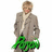 Pixelated figure in gray suit with green lower body, standing against white background.