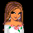 Pixel art contact sheet showing three frames of an animated icon with a cartoon woman, her torso, and pink sparkly objects against black background with text banner.