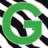 Green circular icon with a stylized black and white 'G' symbol at center, surrounded by alternating black and white radial segments on the outer edge.