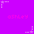 A static image with a bright purple background featuring repeated pixelated text and star-shaped icons.