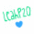 Green pixelated text 'yeah!' with a blue heart symbol below it on white background.