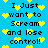 Blue background with yellow pixelated hearts scattered , black text repeating "I Just want to Scream and lose control!" in a pattern