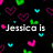 Pixelated icon with black background, colorful heart shapes in pink, green, and cyan, and white text reading "Jessica is the better twin!".