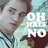 A pixelated image of a person with light hair wearing a striped hoodie, overlaid with large white text reading "OH HELL NO" in three