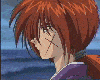 Animated sequence of two anime characters with distinct hair colors and clothing, showing facial expressions and background changes.