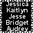 A black background displays white pixelated text listing names in a pattern with visible artifacts and repeated entries