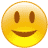 Nine yellow circular icons with brown facial features arranged in a , each displaying distinct expressions including smiling, winking, and frowning