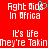 Red background with white pixelated text reading "Fight Aids In Africa" and "It's life they're Takin", featuring a cyan heart symbol replacing the 's' in "Aids".