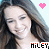 nine identical pixelated images showing a smiling woman with long brown hair, pink heart symbols above her head, and the text "MILEY" in rainbow-colored letters below