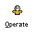 Pixelated character with white face and yellow torso appears in multiple states with props like magnifying glass, pencil, and speech bubble.