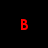Four distinct pixelated characters arranged in a on black background: red 'B', orange 'E', yellow 'N', and green '<3' symbol