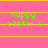Static image with pink background and yellow horizontal lines displaying green text 'happy easter :'