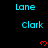 A static digital image displays repeated text and heart symbols on a black background with a gray corner overlay.