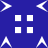 Blue background with four white squares arranged in a 2x2 grid at center and four white arrow shapes pointing inward from each corner.