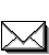 Pixelated envelope icons in various states of opening and closing, some with blue text lines and yellow starbursts on white paper against gray background.
