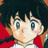 Pixelated anime-style character with dark hair and red clothing, next to black background with white text reading 'Anime IM' and 'com'