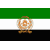 Static 50x50 pixel icon featuring a blurred central emblem on horizontal green-white-black stripes with gray borders.