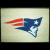 A static digital image divided into four quadrants with sports-themed text and a logo, featuring pixelated red, white, blue, and black colors.