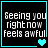 Four identical display pixelated text with a cyan heart symbol changing from single to double then triple and back
