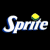 Pixelated image split into two sections: left side shows 'Sprite' text with a yellow lemon icon on black background; right side displays 'Original Icons .com' in green pixel font on dark green background.