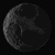 25 grayscale circular images showing a celestial body's surface with varying crater density and lighting across five and five