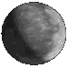 A grayscale animation of a spherical object with shifting light and shadow across twelve frames, showing gradual rotation and surface texture changes.
