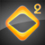 A pixelated diamond-shaped icon with a gradient orange-yellow border and dark gray interior, featuring a small yellow number 2 in the top-right corner.