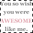 A 48x48 pixel animated contact sheet showing two identical frames of a text-based buddy icon with grayed-out and highlighted text elements.