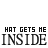 A static image displays repeated text in a pixelated font with alternating dark and light gray lettering on white background.