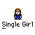 Animated contact sheet of a pixel art character with brown hair and blue dress interacting with a white stick figure across 18 frames, showing various poses and gestures against gray background.
