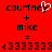 Red background displays 'courtney + mike = 3333333' text with a white heart symbol over the name on left side.