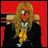 A 48x48 pixel buddy icon featuring a character with long blonde hair and shoulder armor against a red background, paired with text reading "Anime IM" and "com" on a black background.