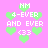 Pixelated icon with pink background, green hearts, and white text reading 'NM 4-EVER AND EVER <33' in multiple positions.